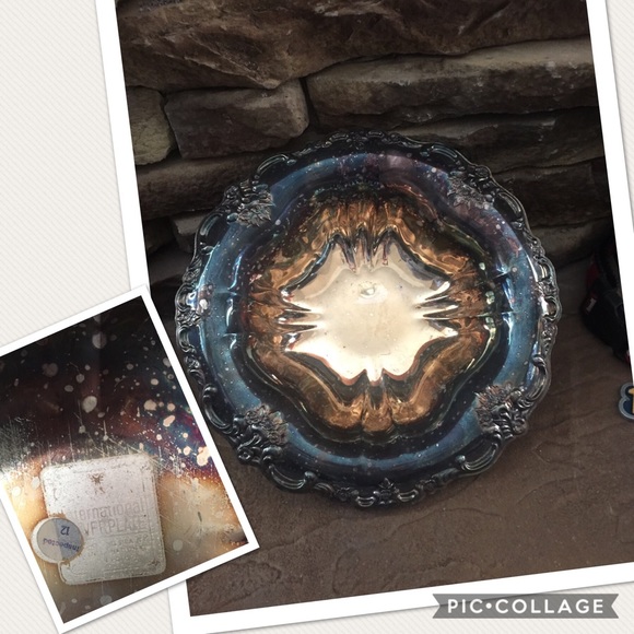 Silver candy dish- a bit tarnished - Picture 1 of 1